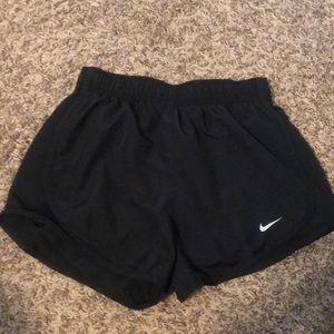 Black nike running shorts